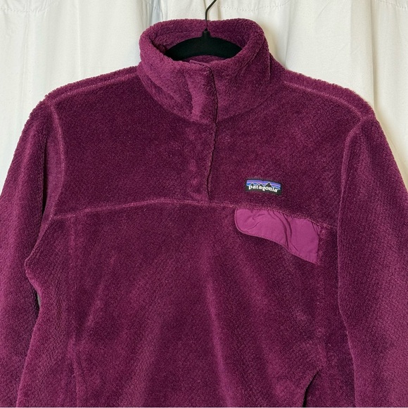 Patagonia Re-Tool Snap-T Fleece Pullover Purple Womens Medium - Picture 4 of 14